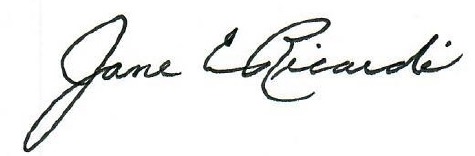 Jane's signature