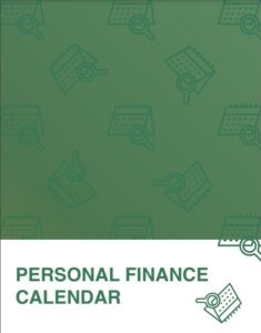 personal finance calendar